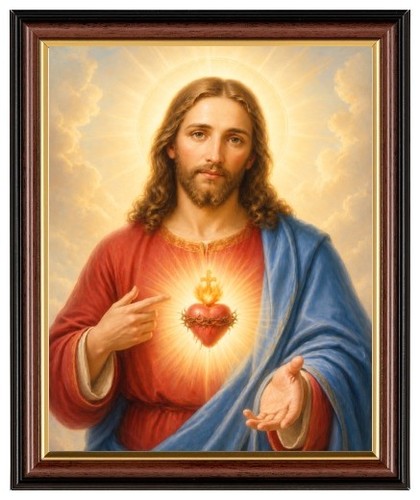 The sacred heart our - the,