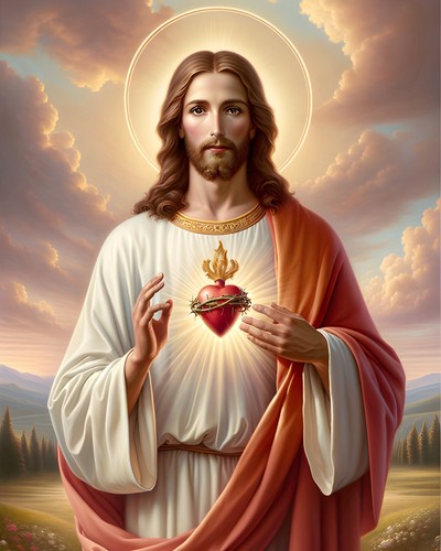 The sacred heart jesus - heart,