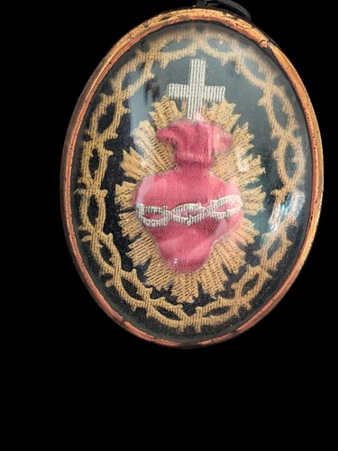 Antique french sacred heart - sacred,