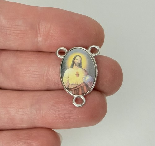 Sacred heart jesus silver - heart,