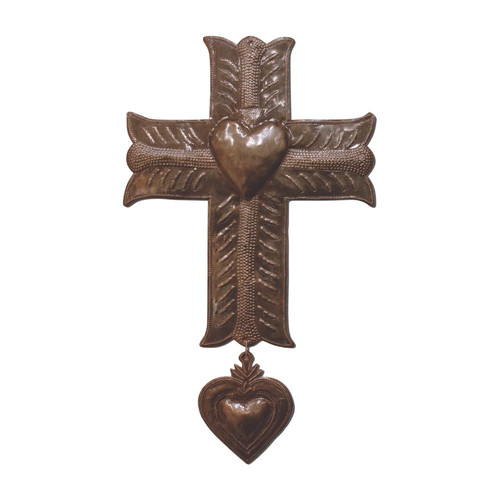 Handmade metal cross with - cross,