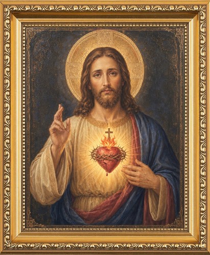 The sacred heart jesus - sacred,