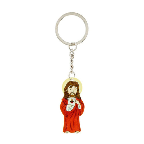 Sacred heart keychain - heart,