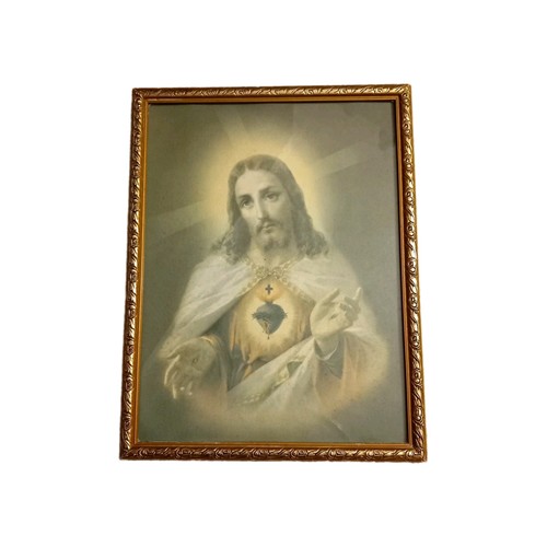 Framed sacred heart jesus - heart,