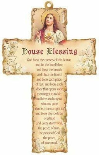 House blessing cross wood - house,