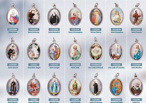 Choose your saint - enamel, image