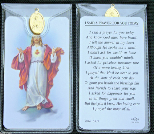 Said prayer for you today - said,