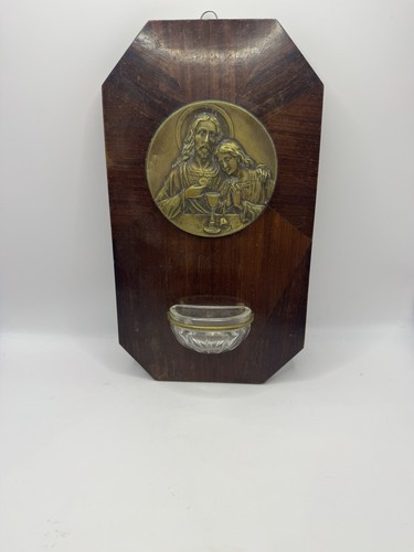 Vintage catholic holy - catholic, water
