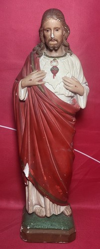 Vintage sacred heart jesus - heart, of