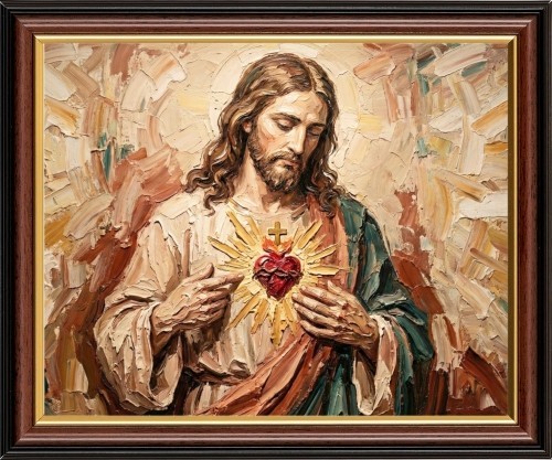 The sacred heart our - the, of